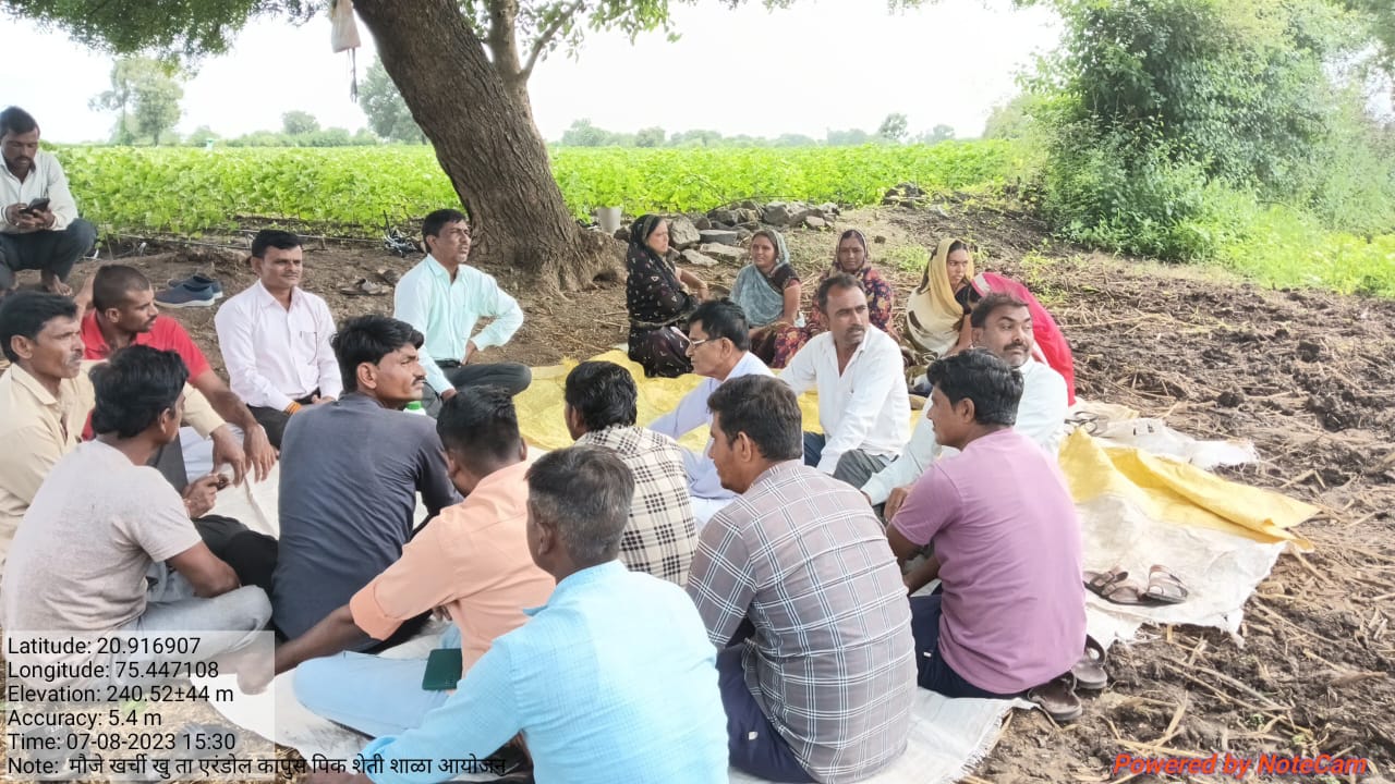 शेतीशाळेत श्री आय बी पवार कृषि पर्यवेक्षक यांनी पौष्टिक तृण धान्य राजगिरा आहारातील महत्त्व विषयी मार्गदर्शन…