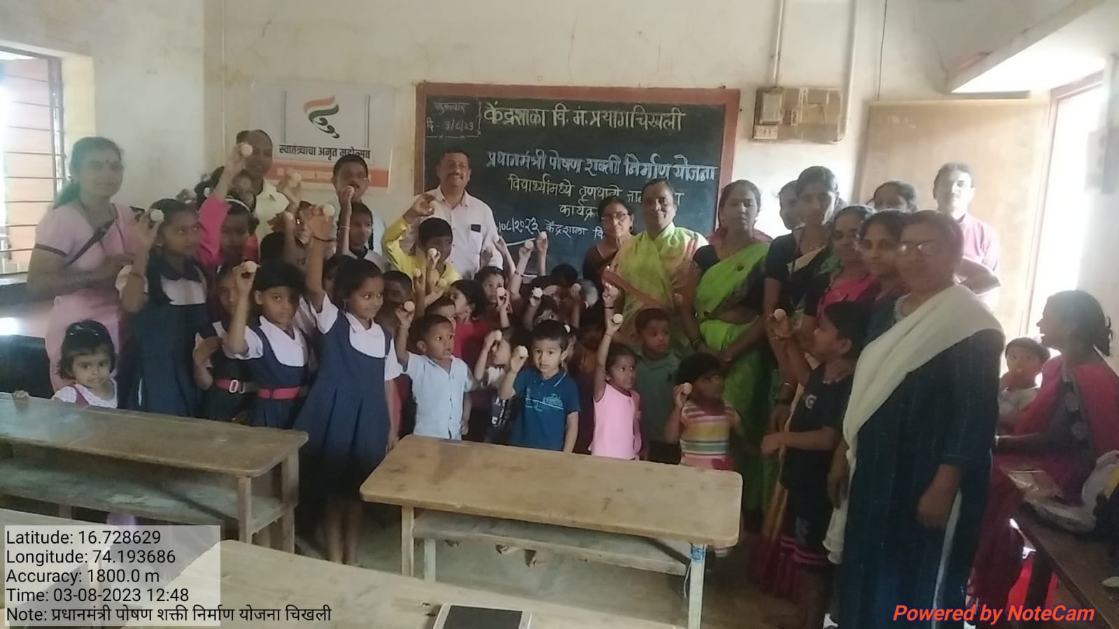 चिखली, तालुका- करवीर, जिल्हा- कोल्हापूर येथील विद्या मंदिर शाळेमध्ये पौष्टिक तृणधान्याची जागरूकता निर्माण करण्यासाठी कार्यक्रम