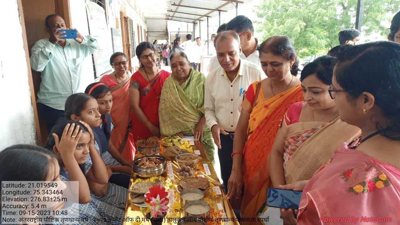 आंतरराष्ट्रीय पौष्टिक तृणधान्य वर्ष -२०२३ मीलेट ऑफ दि मंथ (राळा) तालुका स्तरीय पौष्टिक तृणधान्य पाककृती स्पर्धा, आदर्श प्राथमिक शाळा, पिंपरी खु., ता.धरणगाव