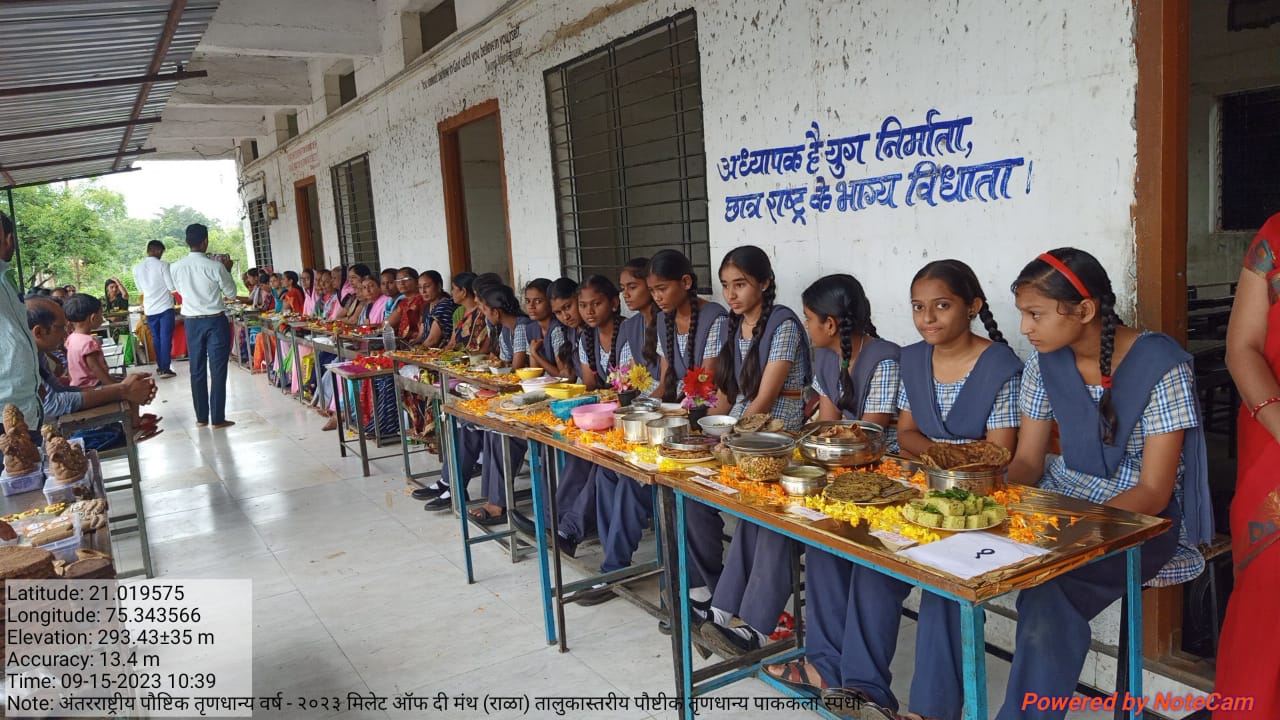 आंतरराष्ट्रीय पौष्टिक तृणधान्य वर्ष -२०२३ मीलेट ऑफ दि मंथ (राळा) तालुका स्तरीय पौष्टिक तृणधान्य पाककृती स्पर्धा, आदर्श प्राथमिक शाळा, पिंपरी खु., ता.धरणगाव