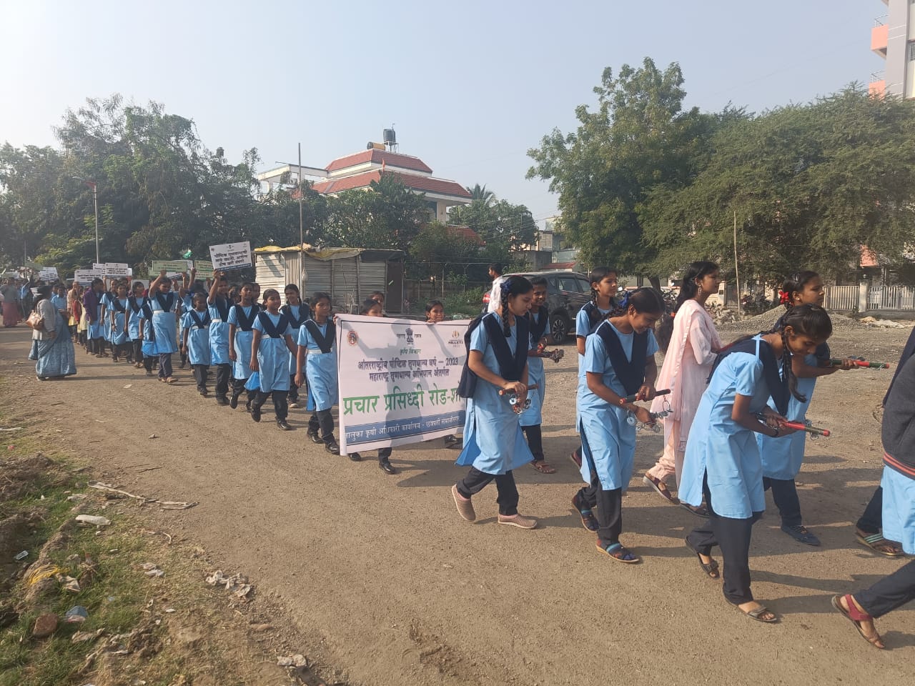 आंतरराष्ट्रीय पौष्टिक तृणधान्य वर्ष २०२३ निमित्ताने तालुका छत्रपती संभाजीनगर येथे दि.२८/१२/२०२३ रोजी आयोजित प्रचार प्रसिद्धी व जन जागृती कार्यशाळा व रोड शो